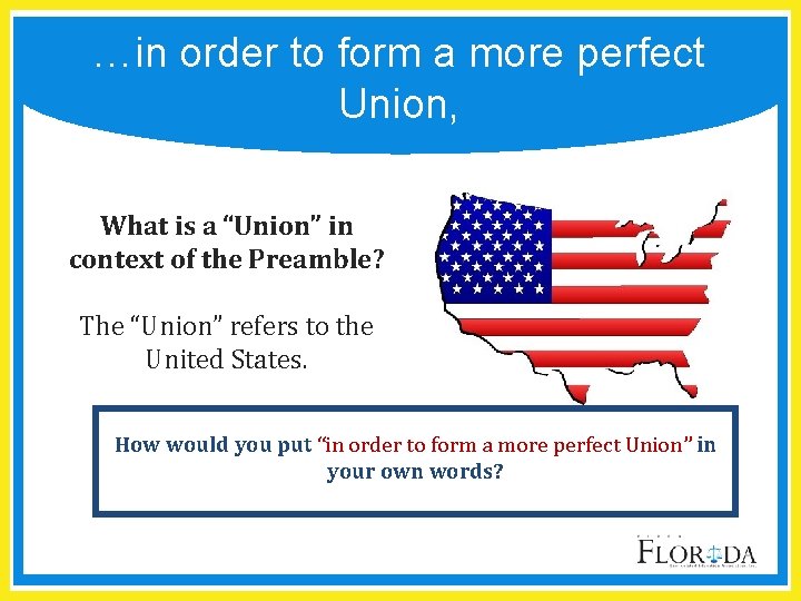 …in order to form a more perfect Union, What is a “Union” in context