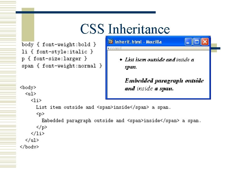 CSS Inheritance 