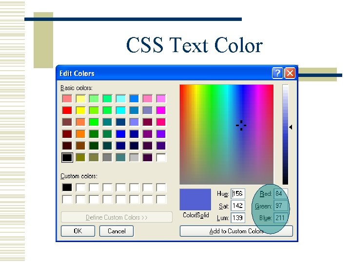 CSS Text Color 