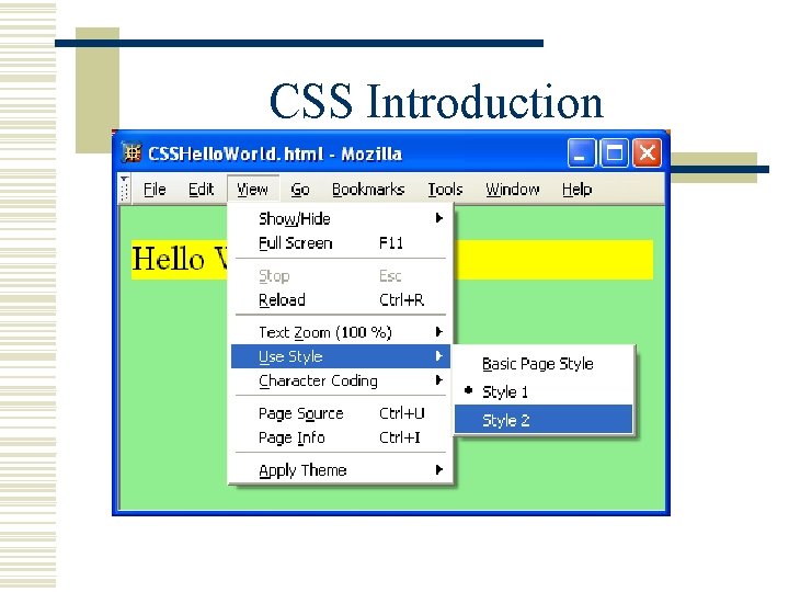 CSS Introduction 