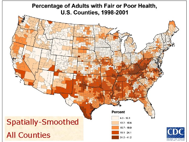 Spatially-Smoothed All Counties 