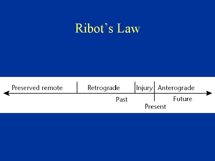 Ribot’s Law 