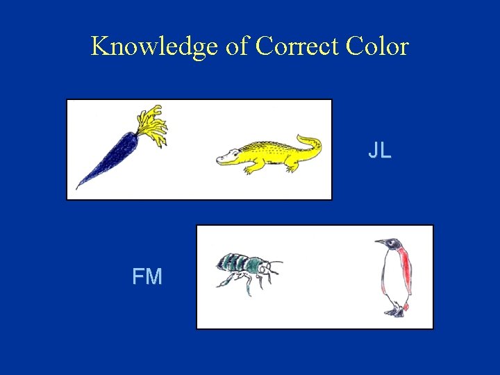 Knowledge of Correct Color JL FM 