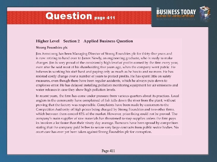 Question page 411 Page 411 