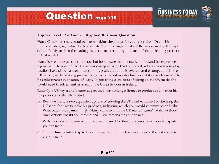 Question page 328 Page 328 