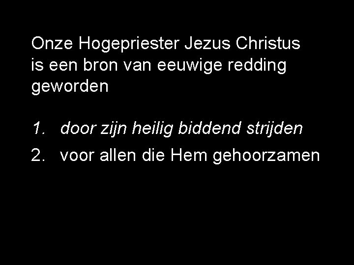 Ex Leden Uit De Bron Van Christus