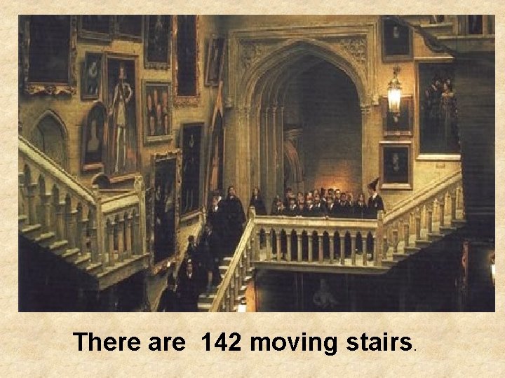 There are 142 moving stairs. 
