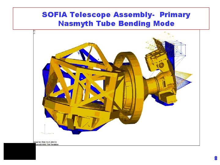 SOFIA Telescope Assembly- Primary Nasmyth Tube Bending Mode 8 