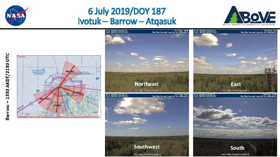 Barrow – 1330 AKDT/2130 UTC 6 July 2019/DOY 187 Ivotuk – Barrow – Atqasuk