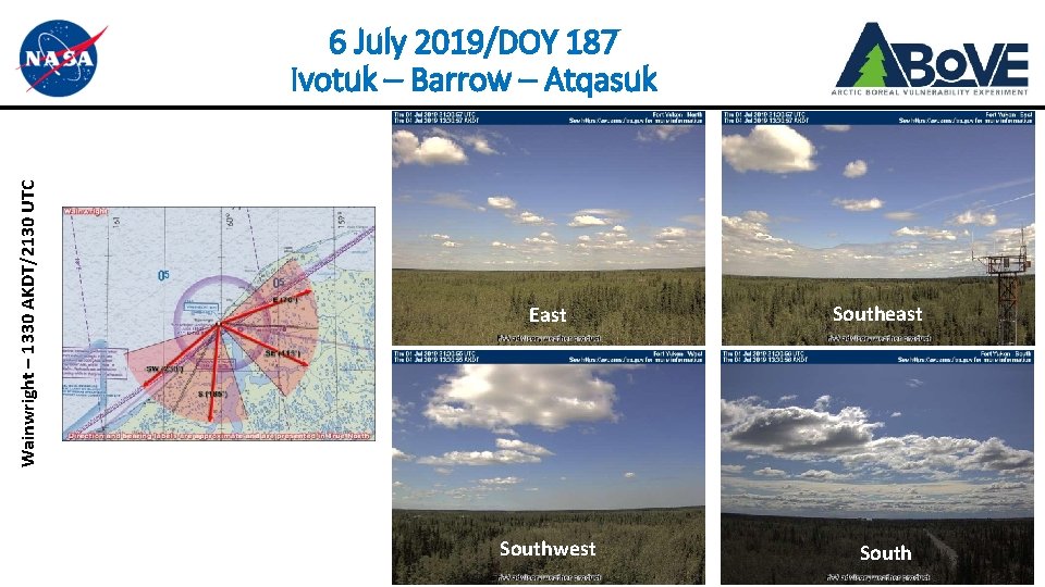 Wainwright – 1330 AKDT/2130 UTC 6 July 2019/DOY 187 Ivotuk – Barrow – Atqasuk