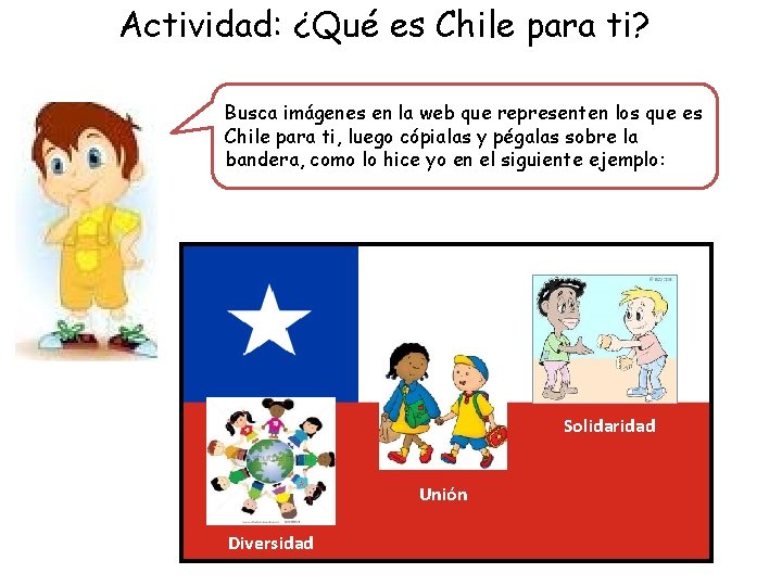 Actividad: ¿Qué es Chile para ti? Busca imágenes en la web que representen los
