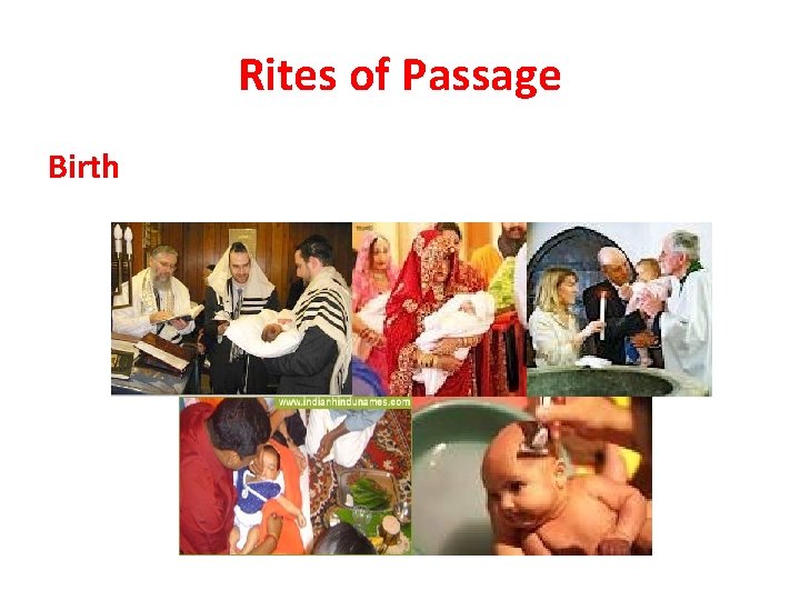 Rites of Passage Birth 