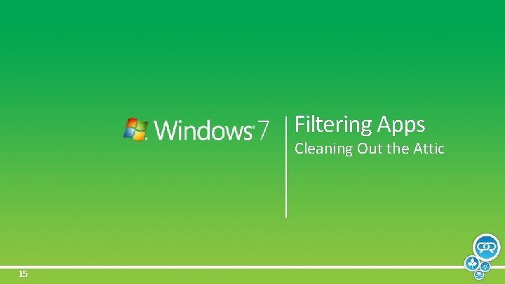 Filtering Apps Cleaning Out the Attic 15 
