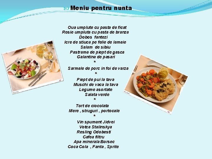  Meniu pentru nunta Oua umplute cu pasta de ficat Rosie umpluta cu pasta