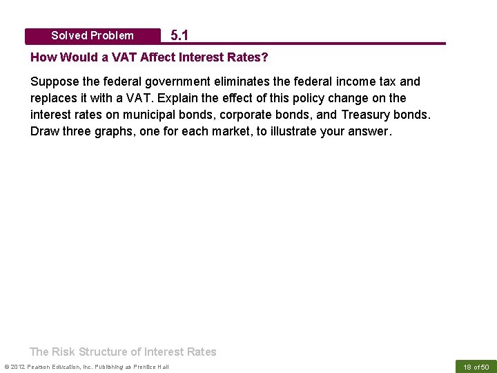 Solved Problem 5. 1 How Would a VAT Affect Interest Rates? Suppose the federal