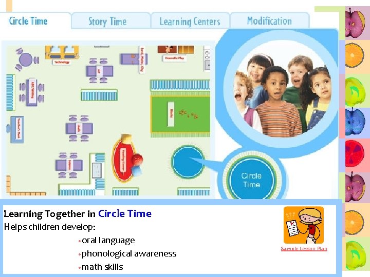 Learning Together in Circle Time Helps children develop: • oral language • phonological awareness