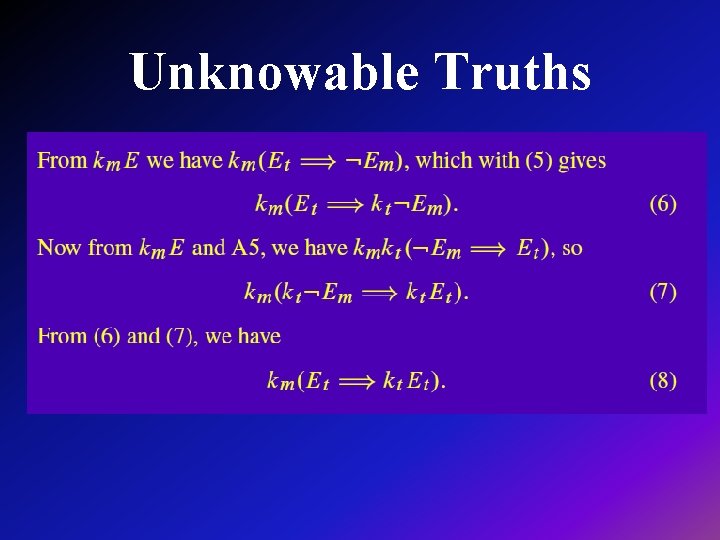 Unknowable Truths 