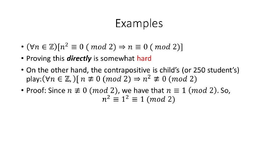 Examples • 