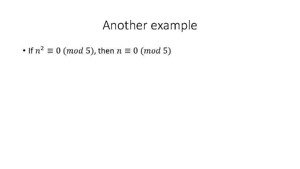 Another example • 
