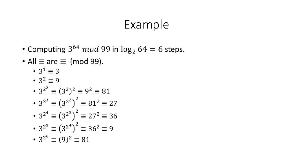 Example • 