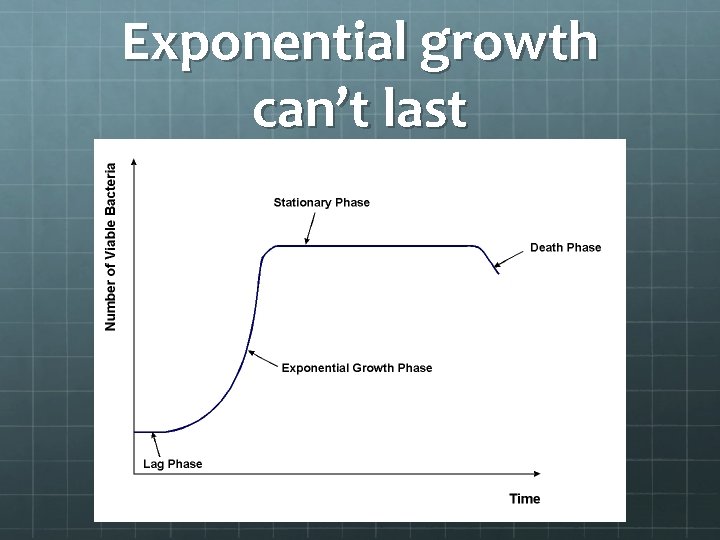 Exponential growth can’t last 