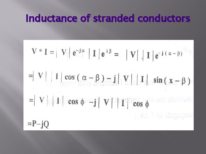 Inductance of stranded conductors 