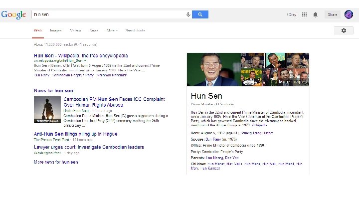 Google • • Knowledge Graph Google is Not Alone! • • The importance of