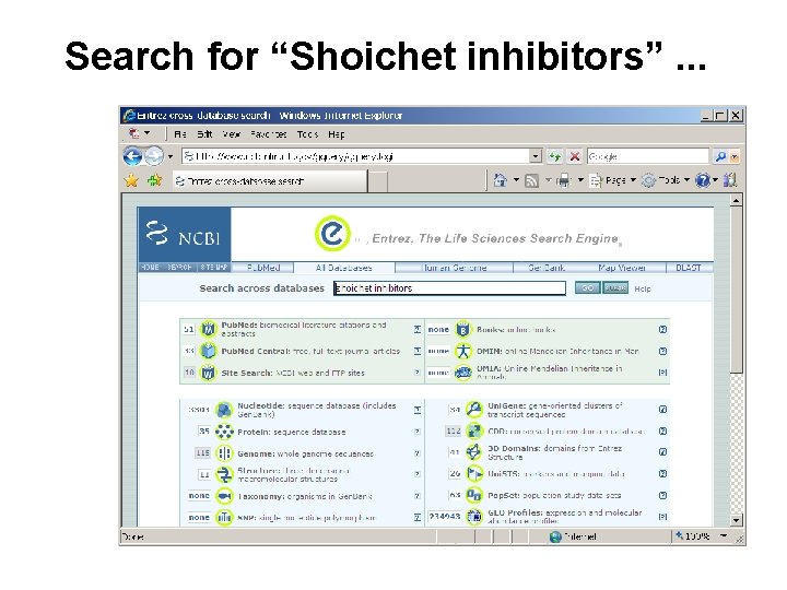 Search for “Shoichet inhibitors”. . . Search for “Shoichet inhibitors”. . .