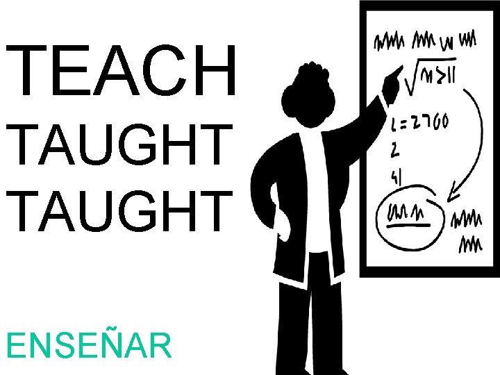 TEACH TAUGHT ENSEÑAR 