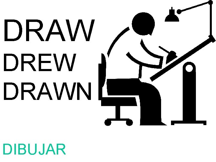 DRAW DREW DRAWN DIBUJAR 