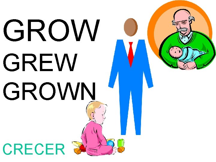 GROW GREW GROWN CRECER 