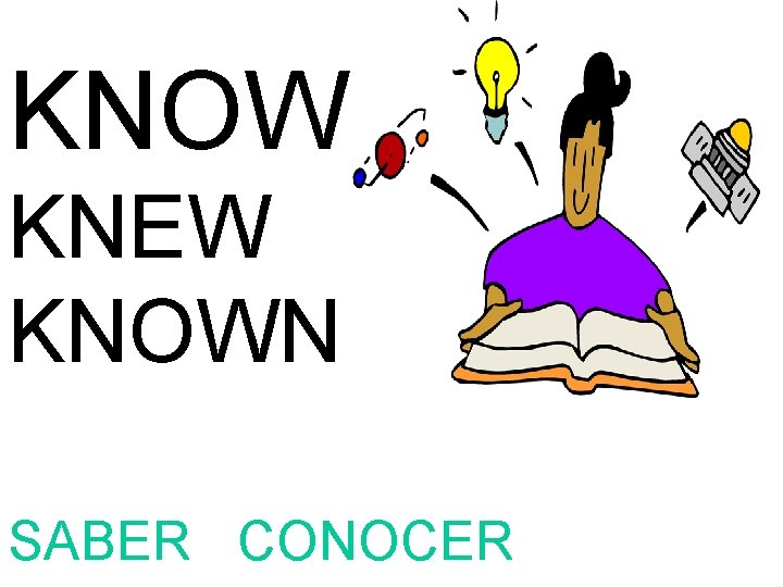 KNOW KNEW KNOWN SABER CONOCER 