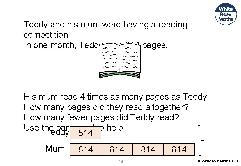 Teddy and his mum were having a reading competition. In one month, Teddy read