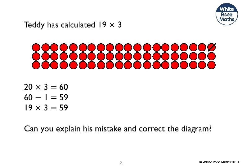8 © White Rose Maths 2019 