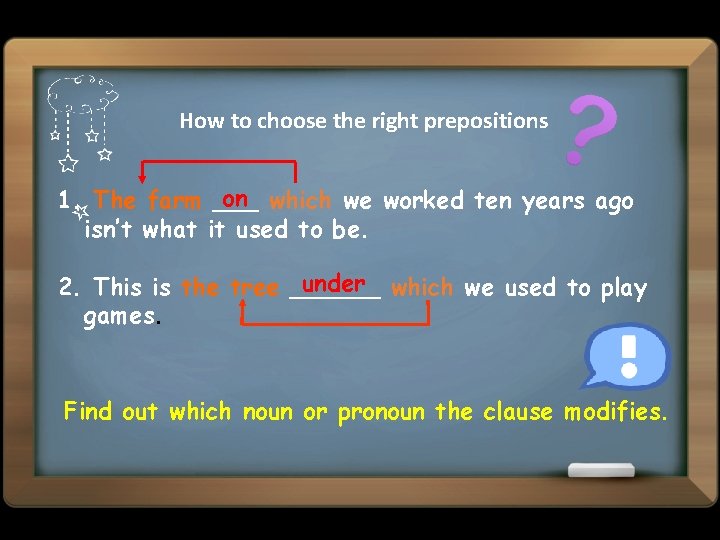 How to choose the right prepositions on which we worked ten years ago 1.