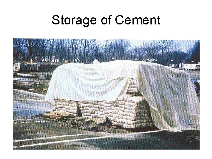 Storage of Cement 