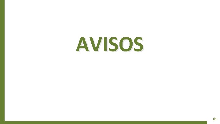 AVISOS 61 