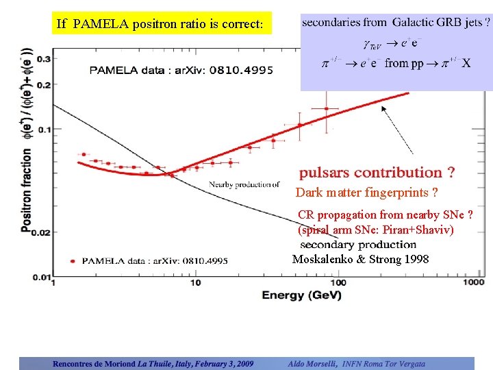 If PAMELA positron ratio is correct: ½? Dark matter fingerprints ? CR propagation from