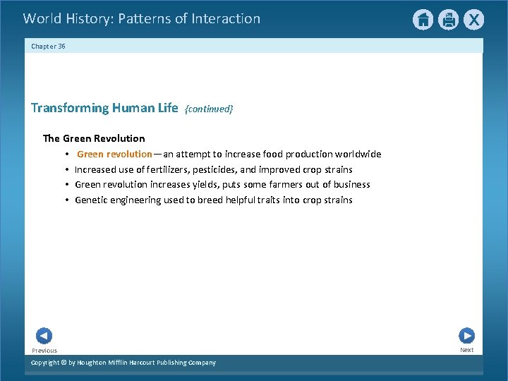 World History Patterns of Interaction Chapter 36 Global