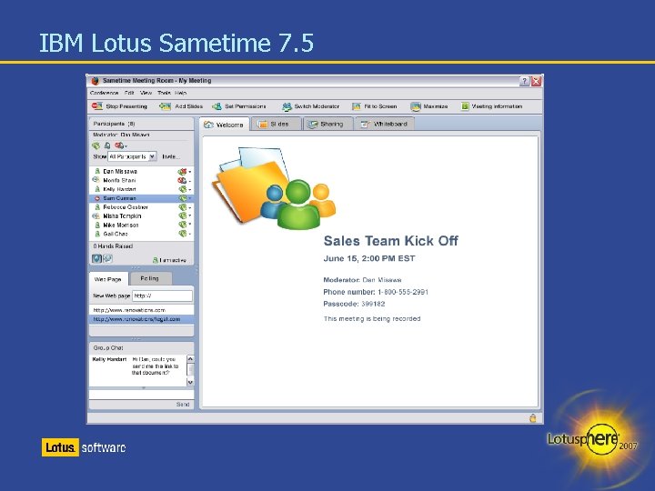 IBM Lotus Sametime 7. 5 