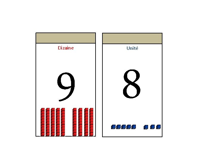 Dizaine Unité 9 8 Dizaine Unité 9 8