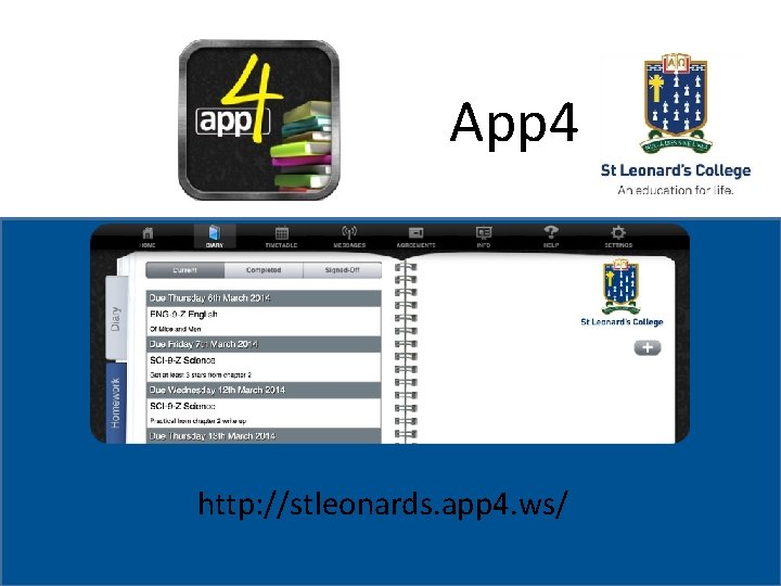 St College St. Leonard’s College App 4 Subheading if needed http: //stleonards. app 4.