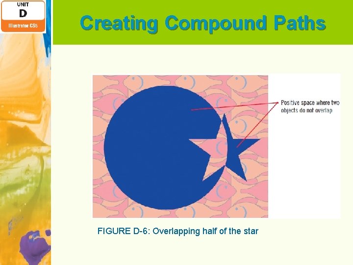 Creating Compound Paths FIGURE D-6: Overlapping half of the star 