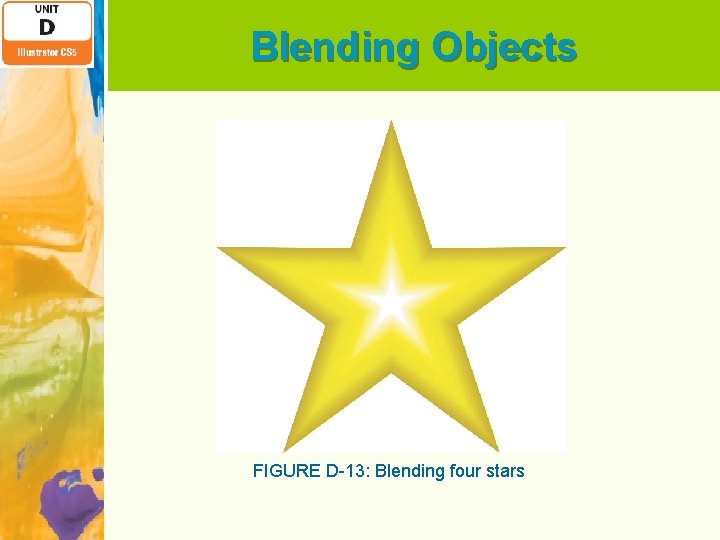 Blending Objects FIGURE D-13: Blending four stars 