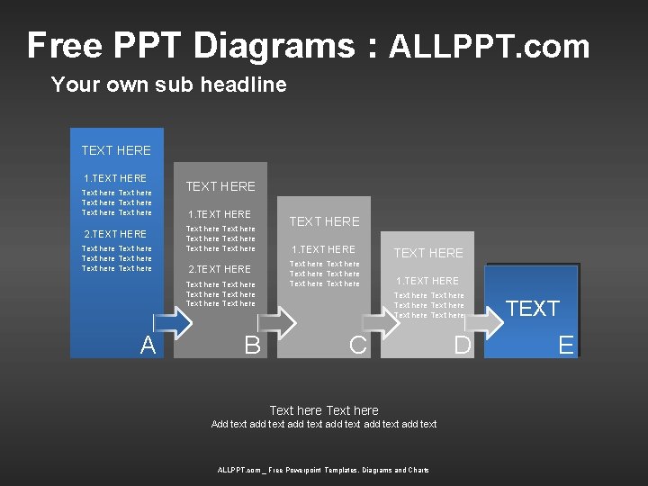 Free PPT Diagrams ALLPPT com Your own sub