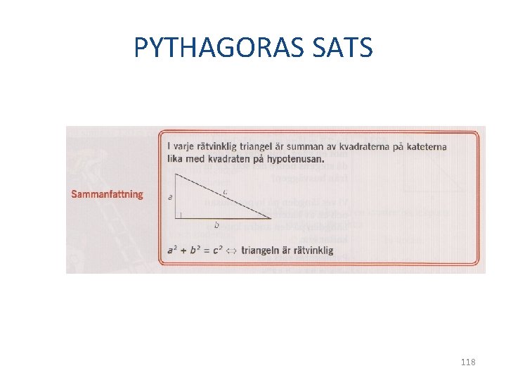 PYTHAGORAS SATS 118 