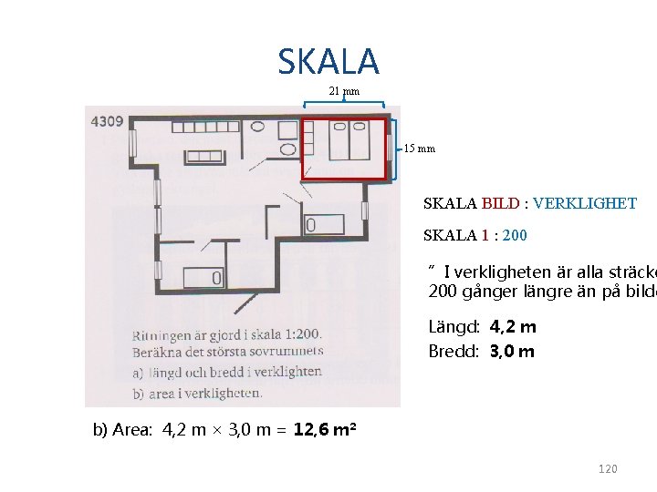 SKALA 21 mm 15 mm SKALA BILD : VERKLIGHET SKALA 1 : 200 ”I