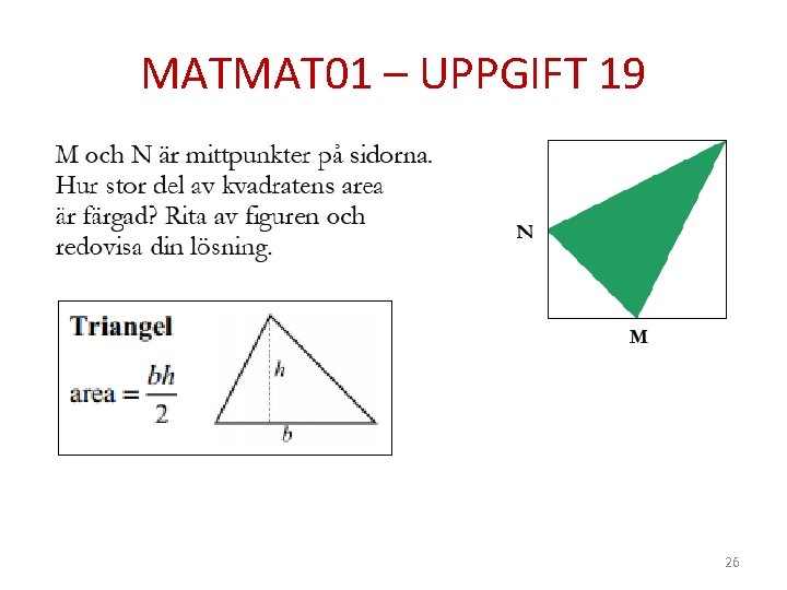 MATMAT 01 – UPPGIFT 19 26 