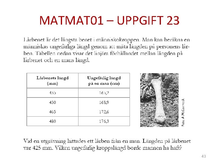 MATMAT 01 – UPPGIFT 23 43 