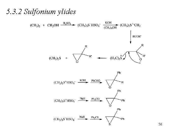5. 3. 2 Sulfonium ylides 56 